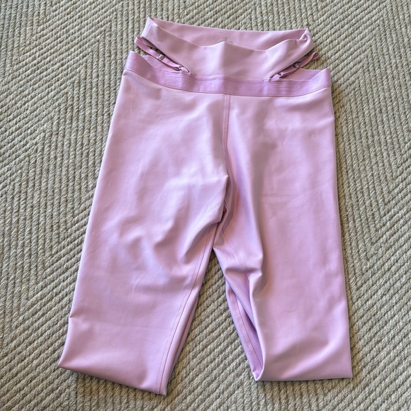 ALO YOGA no longer made sold out pink garder belt leggings S - Picture 4 of 8